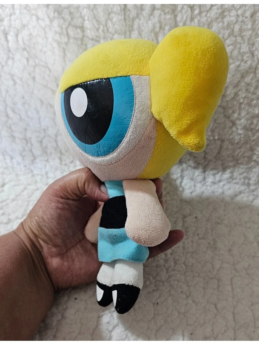 The Powerpuff Girls Bubbles Plush Stuffed Toy Big Eyes & Head 7.5